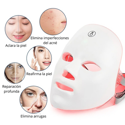 Máscara de Rejuvenecimiento Facial LED