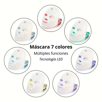 Máscara de Rejuvenecimiento Facial LED