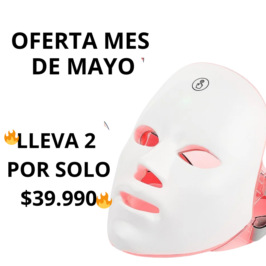 Máscara de Rejuvenecimiento Facial LED
