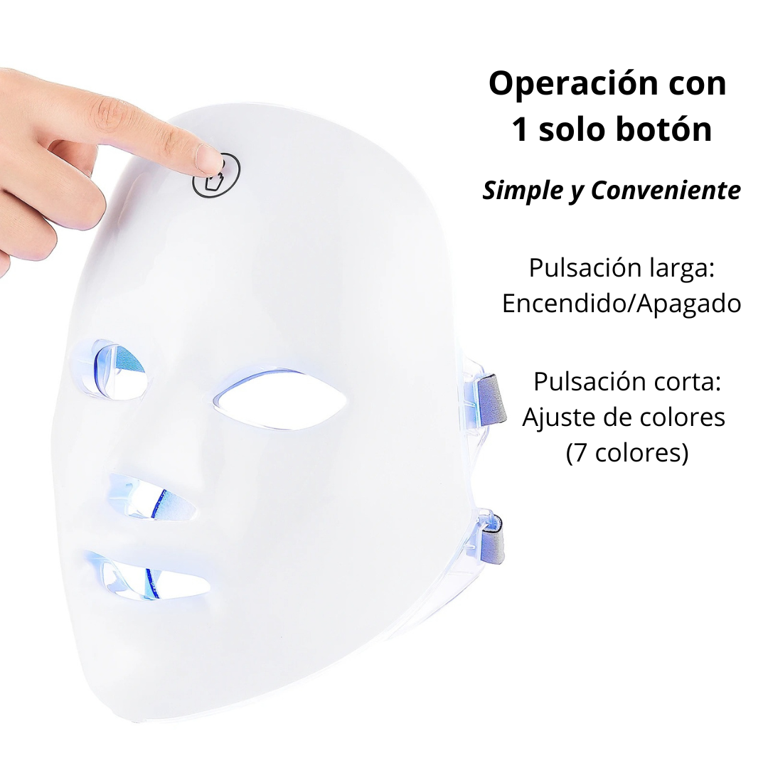 Máscara de Rejuvenecimiento Facial LED