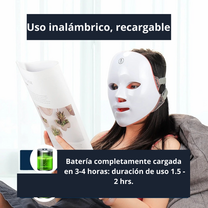Máscara de Rejuvenecimiento Facial LED