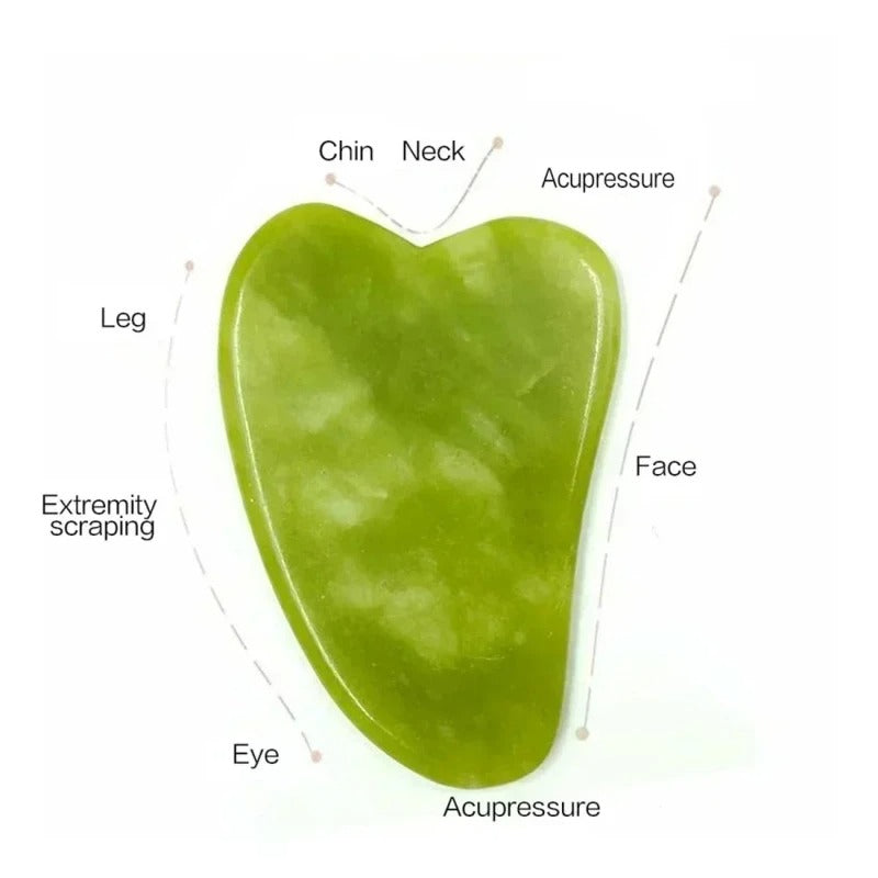 DESINFLAMA TU ROSTRO CON set de Rodillo de Jade y Gua Sha
